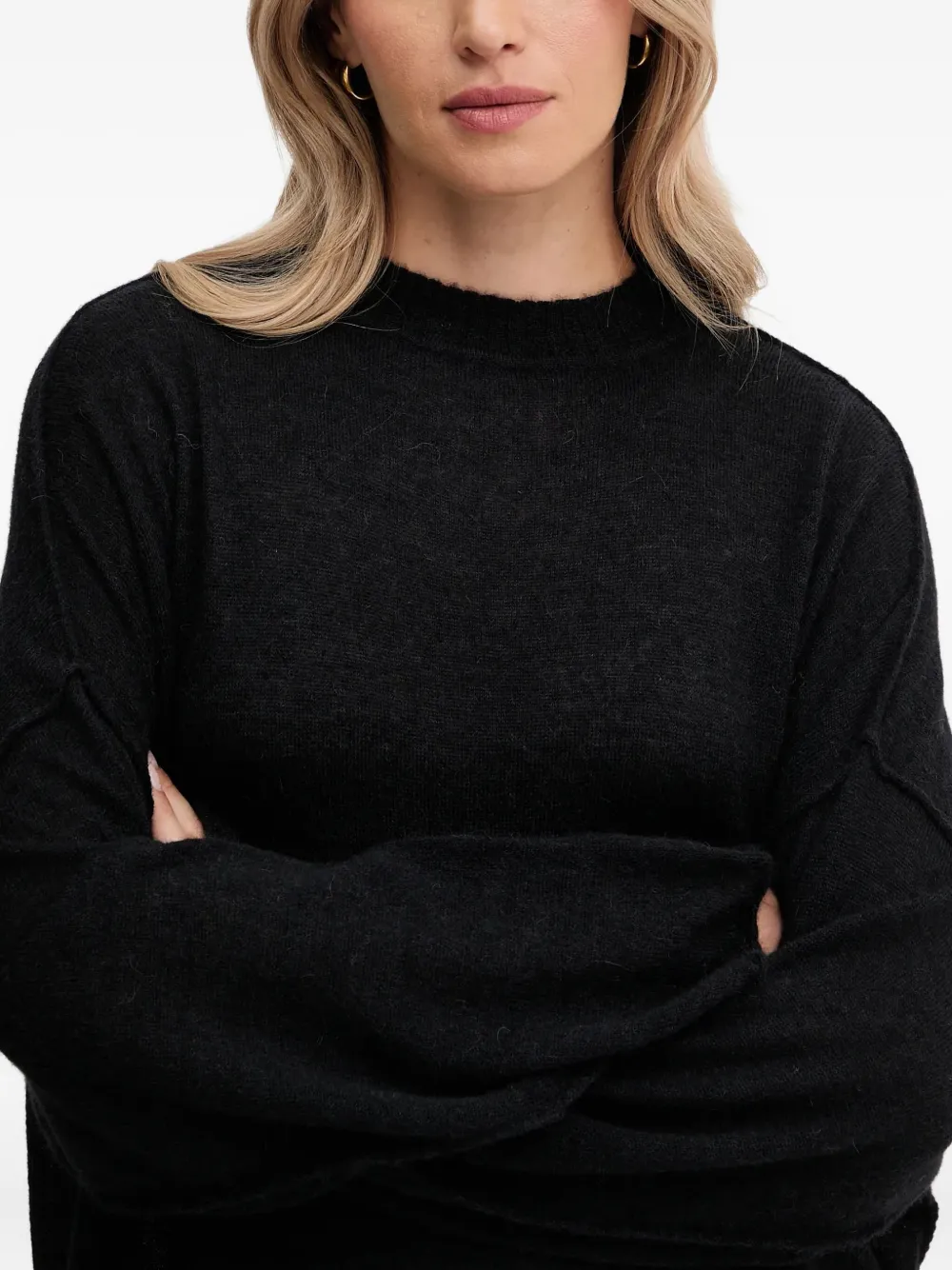 PINKO Trui met logo-rug Zwart