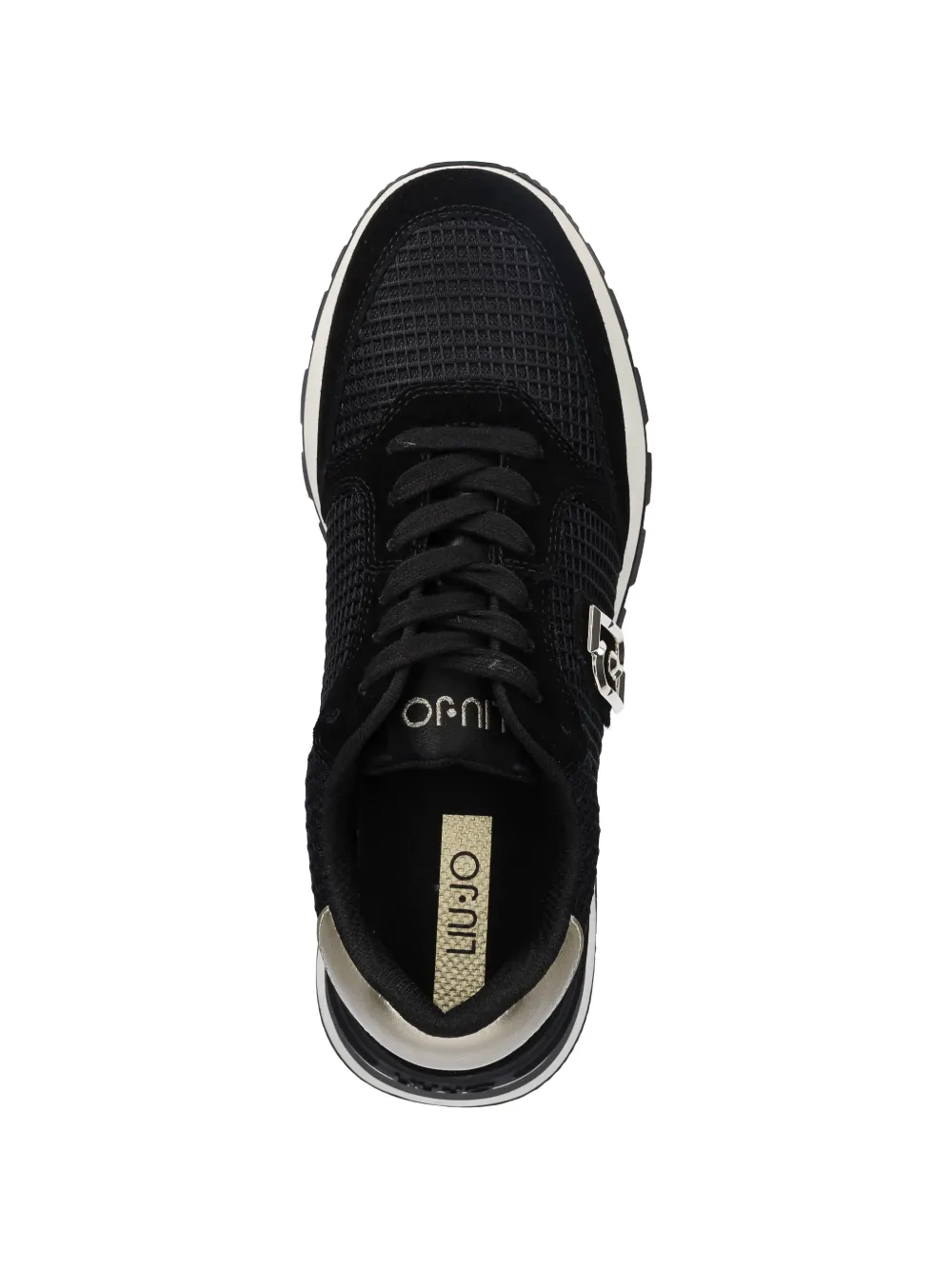 LIU JO Sneakers met logoplakkaat Zwart