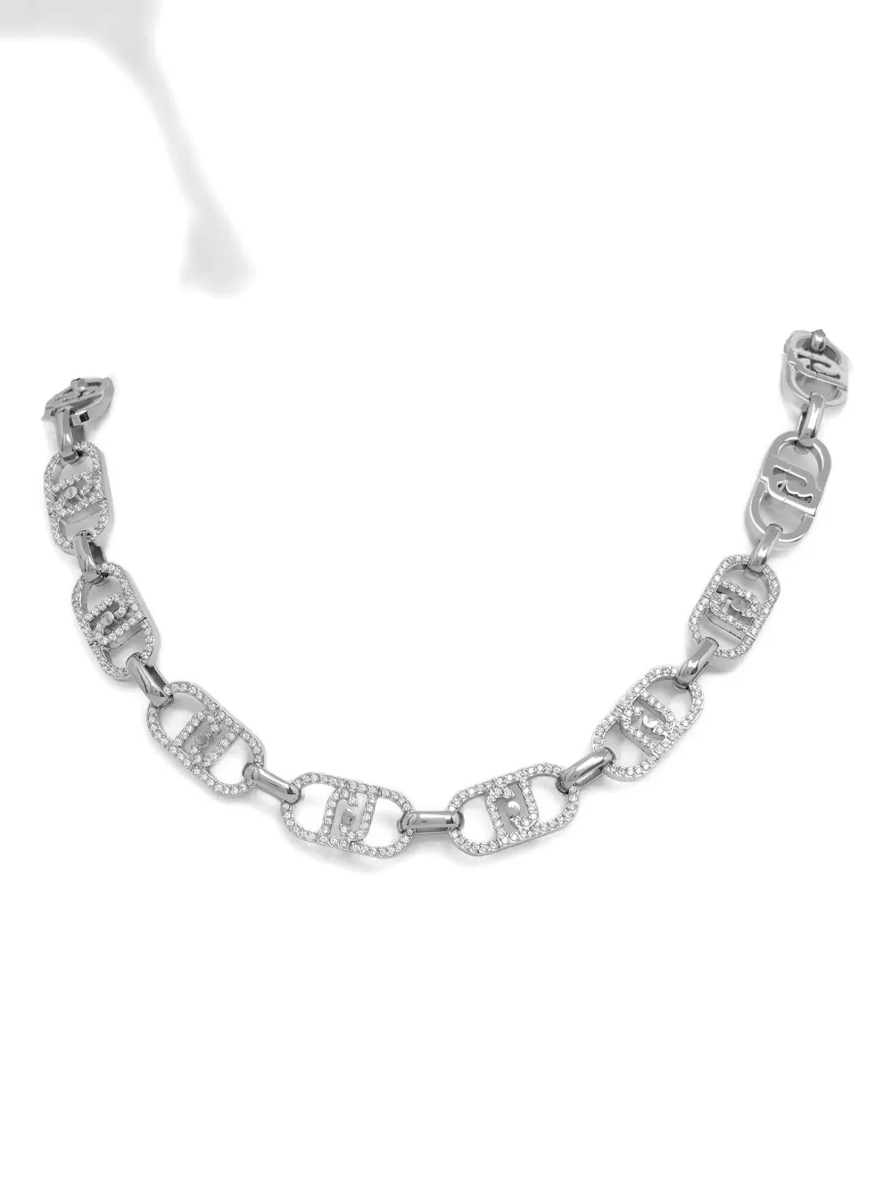 LIU JO logo-embellished necklace - Zilver