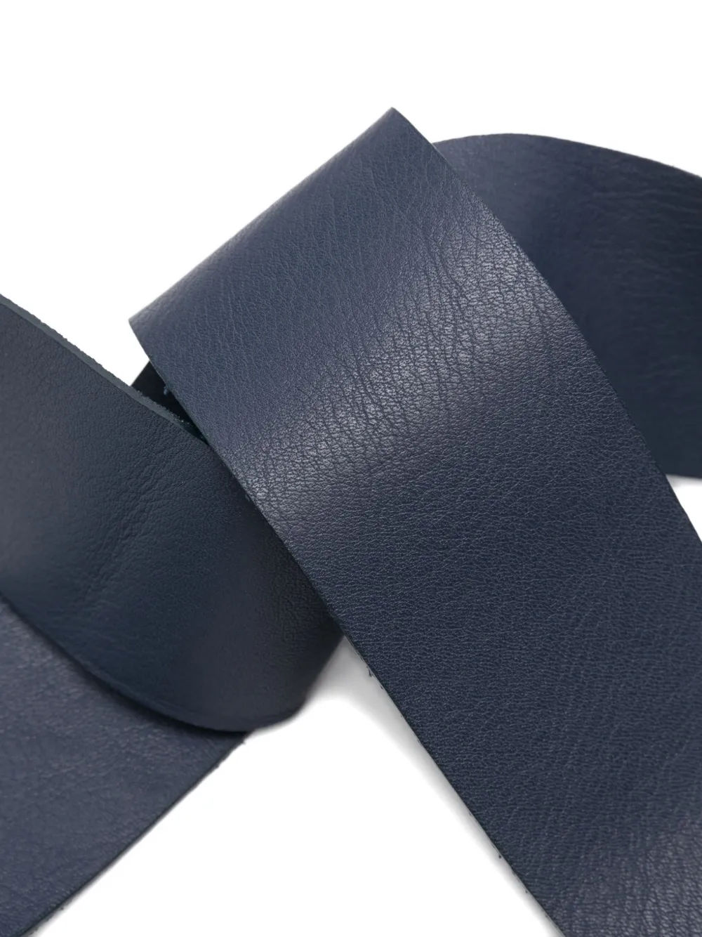 Niū Leather Tie-end Belt In Blue