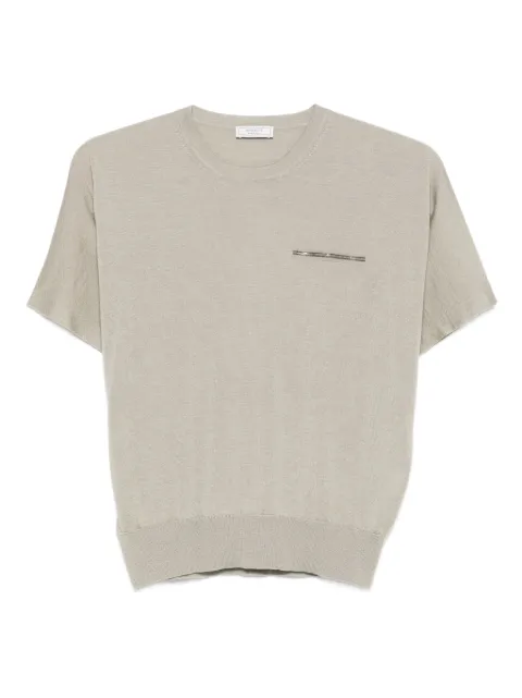 Peserico embellished short-sleeved top