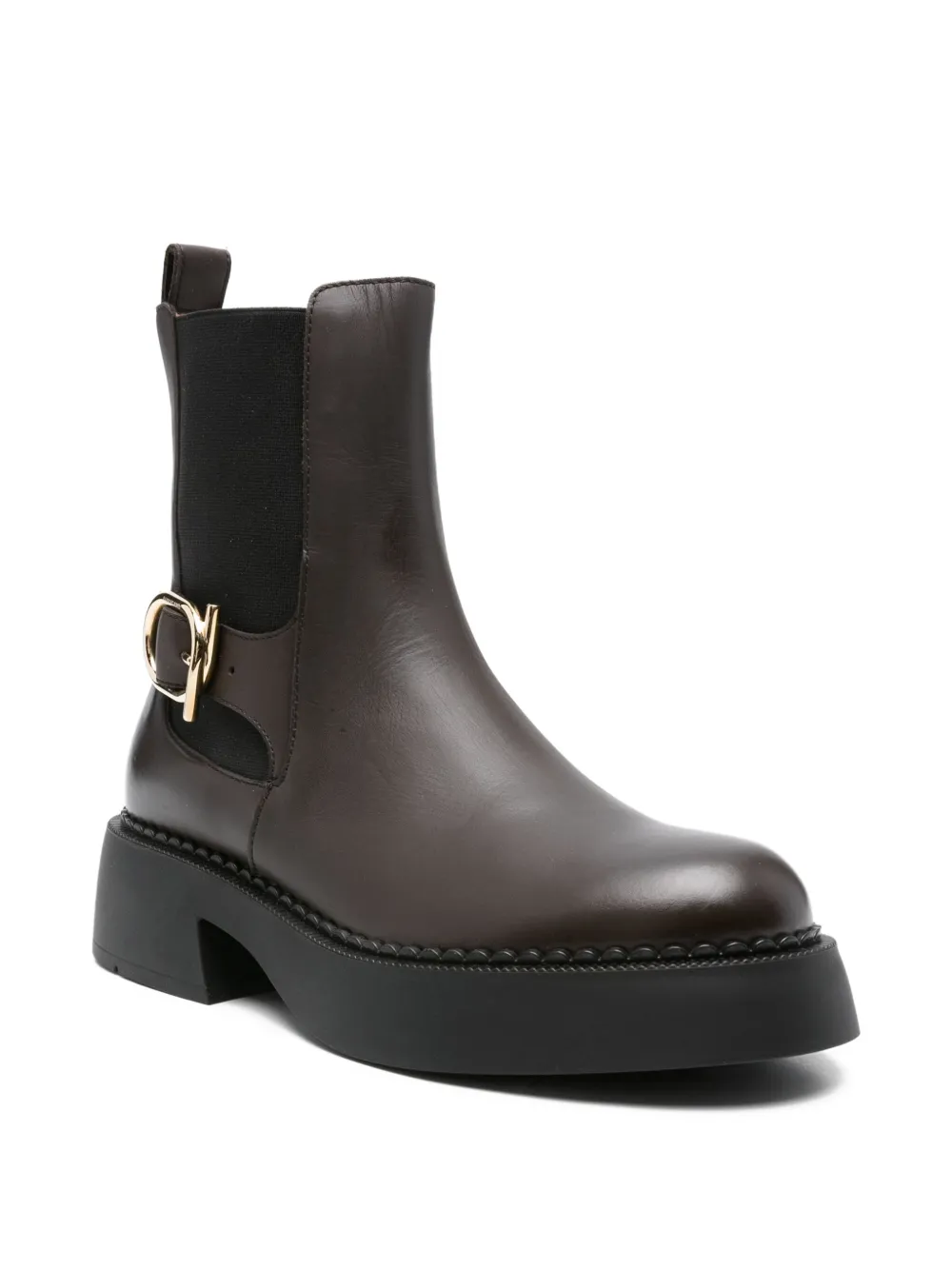 Ferragamo 40mm buckle-detail boots Brown