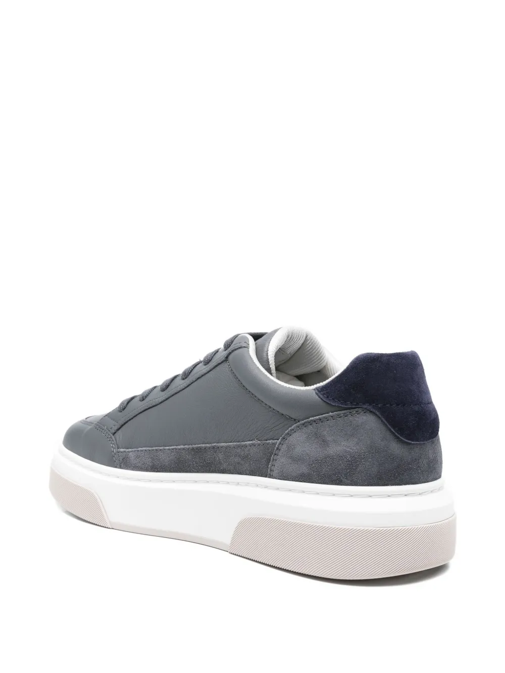 Ferragamo leather logo sneakers Grey