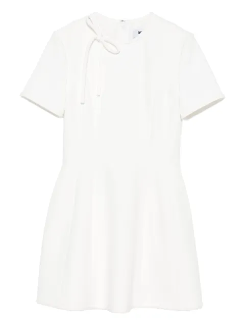 MSGM vestido corto skater con moño en el cuello