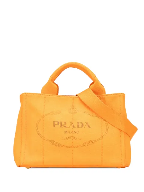 Prada Pre-Owned 2013-2025 Small Canvas Canapa Logo satchel