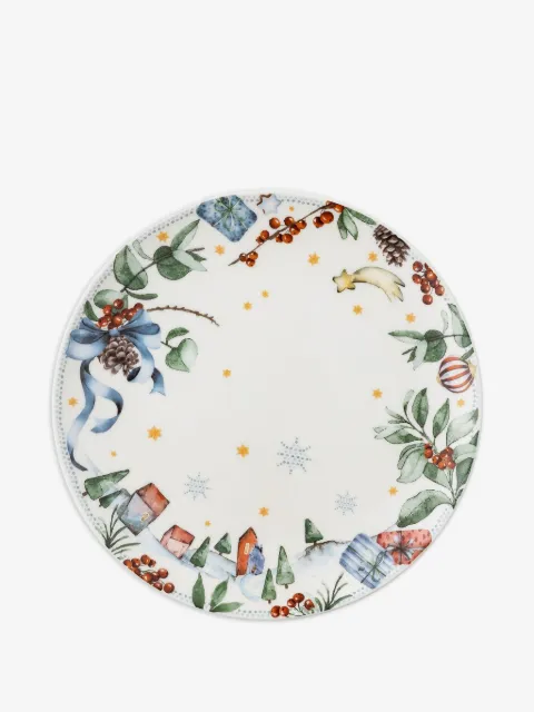 HUTSCHENREUTHER winter-scene dessert plate (23.3cm)