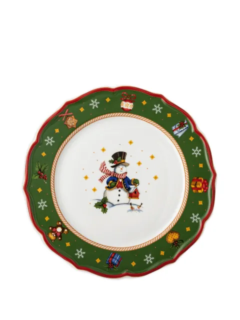 HUTSCHENREUTHER assiette snowman à bords festonnés (33 cm)