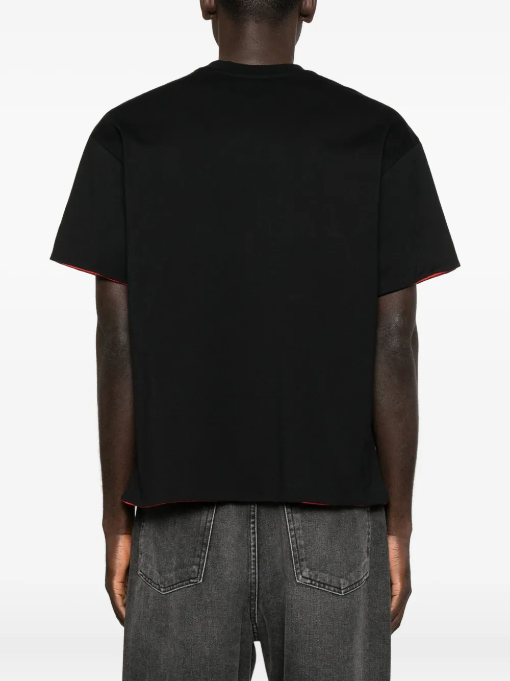 MSGM T-shirt met logodetail Zwart