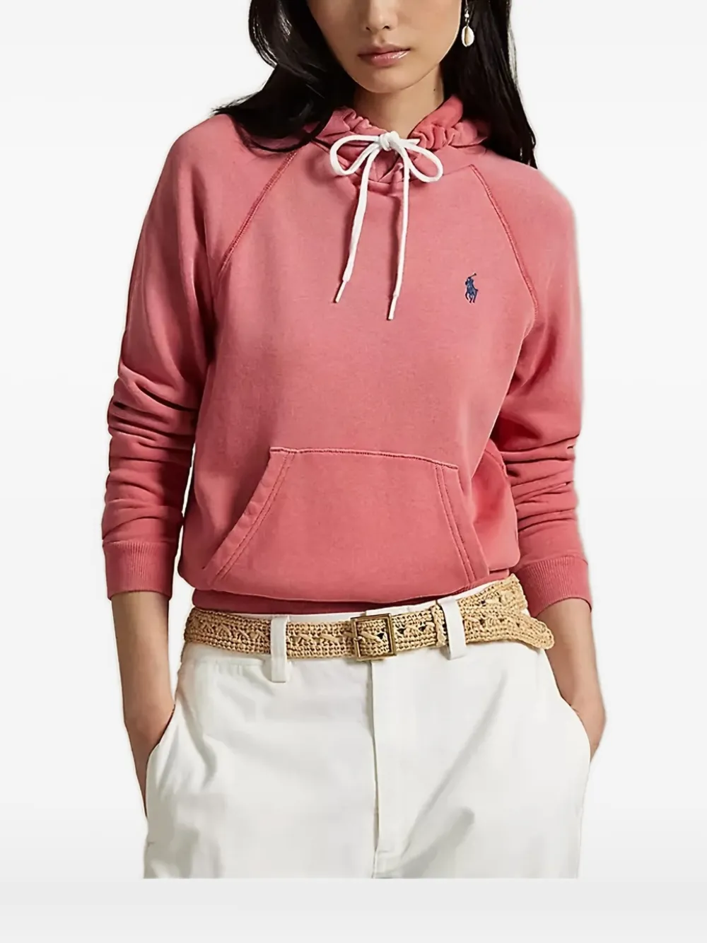 Polo Ralph Lauren drawstring-hood sweatshirt Roze