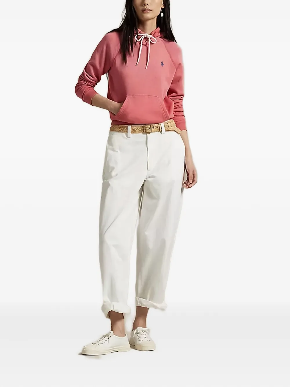 Polo Ralph Lauren drawstring-hood sweatshirt - Roze