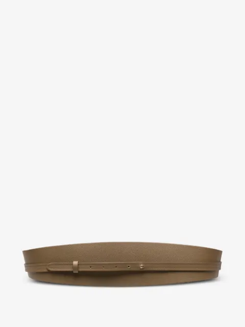 Niu leather double-strap belt