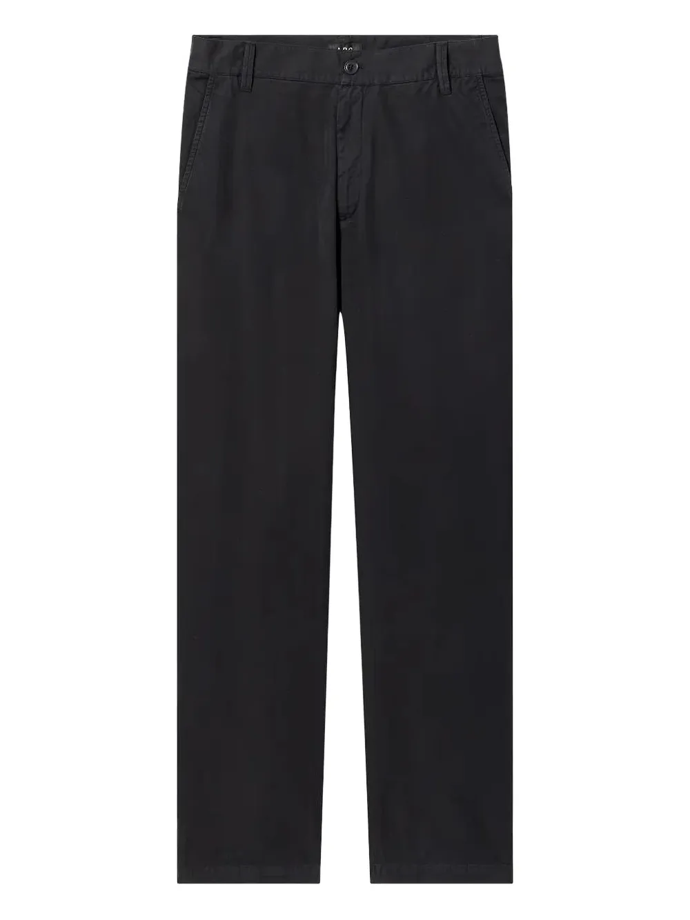 A.P.C. Straight broek met knoopsluiting Zwart