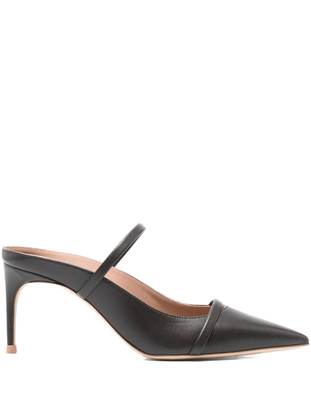 Malone Souliers 70mm Leather Pointed-toe Mules In Brown