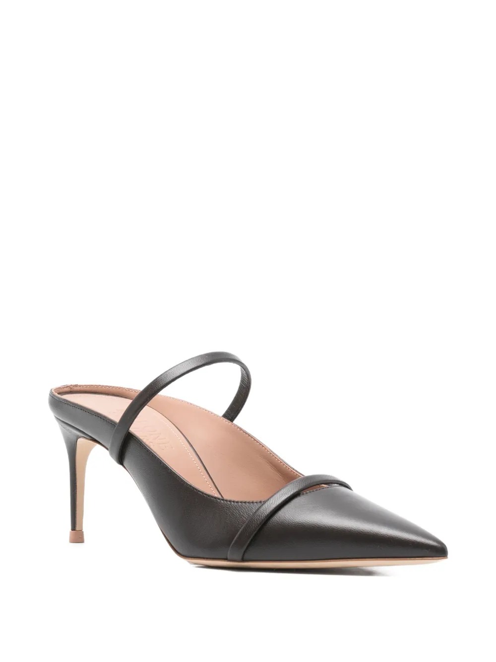 Malone Souliers 70mm Leather Pointed-toe Mules In Brown