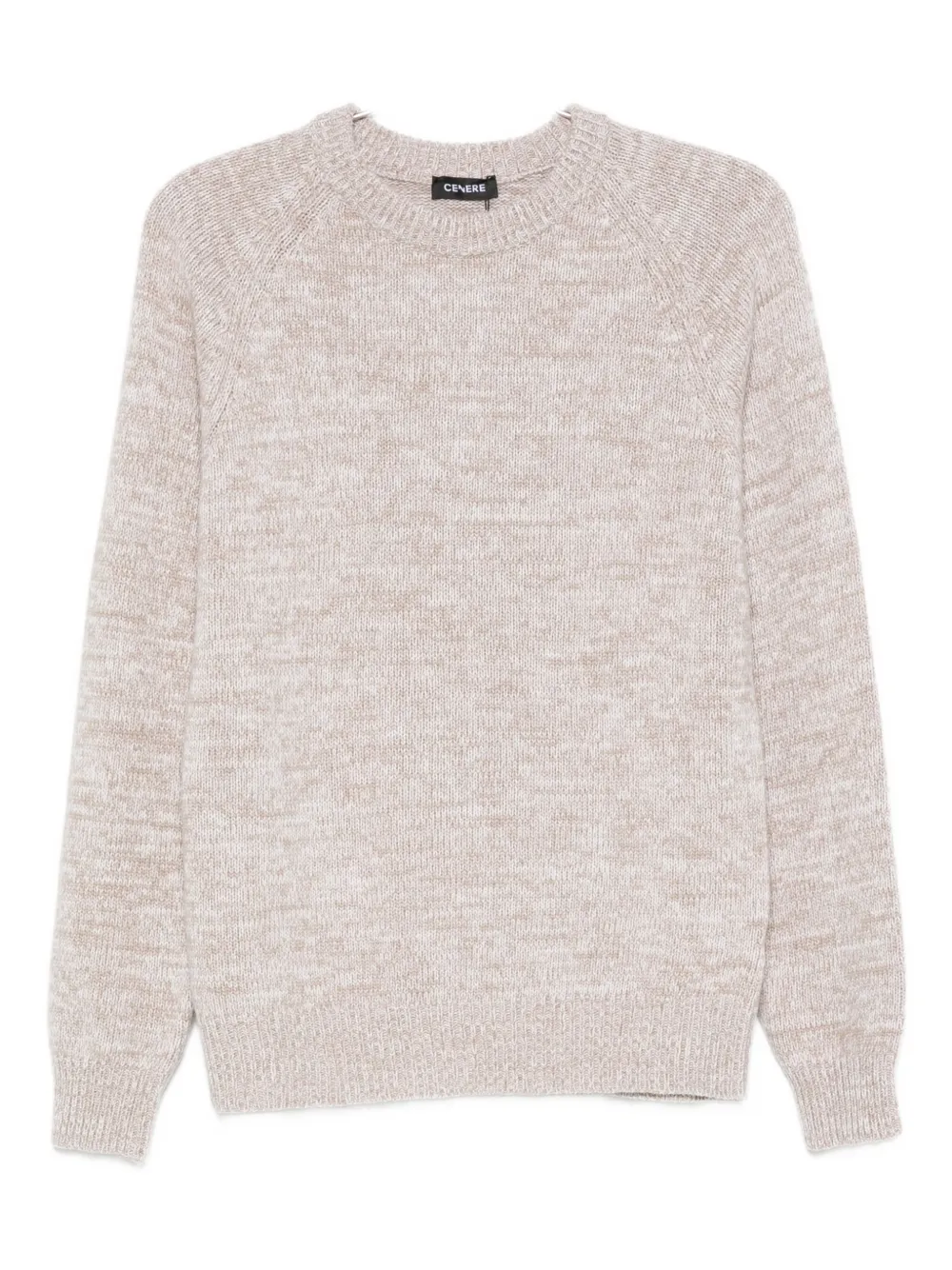 Cenere Raglan-sleeve Wool Sweater In Neutral