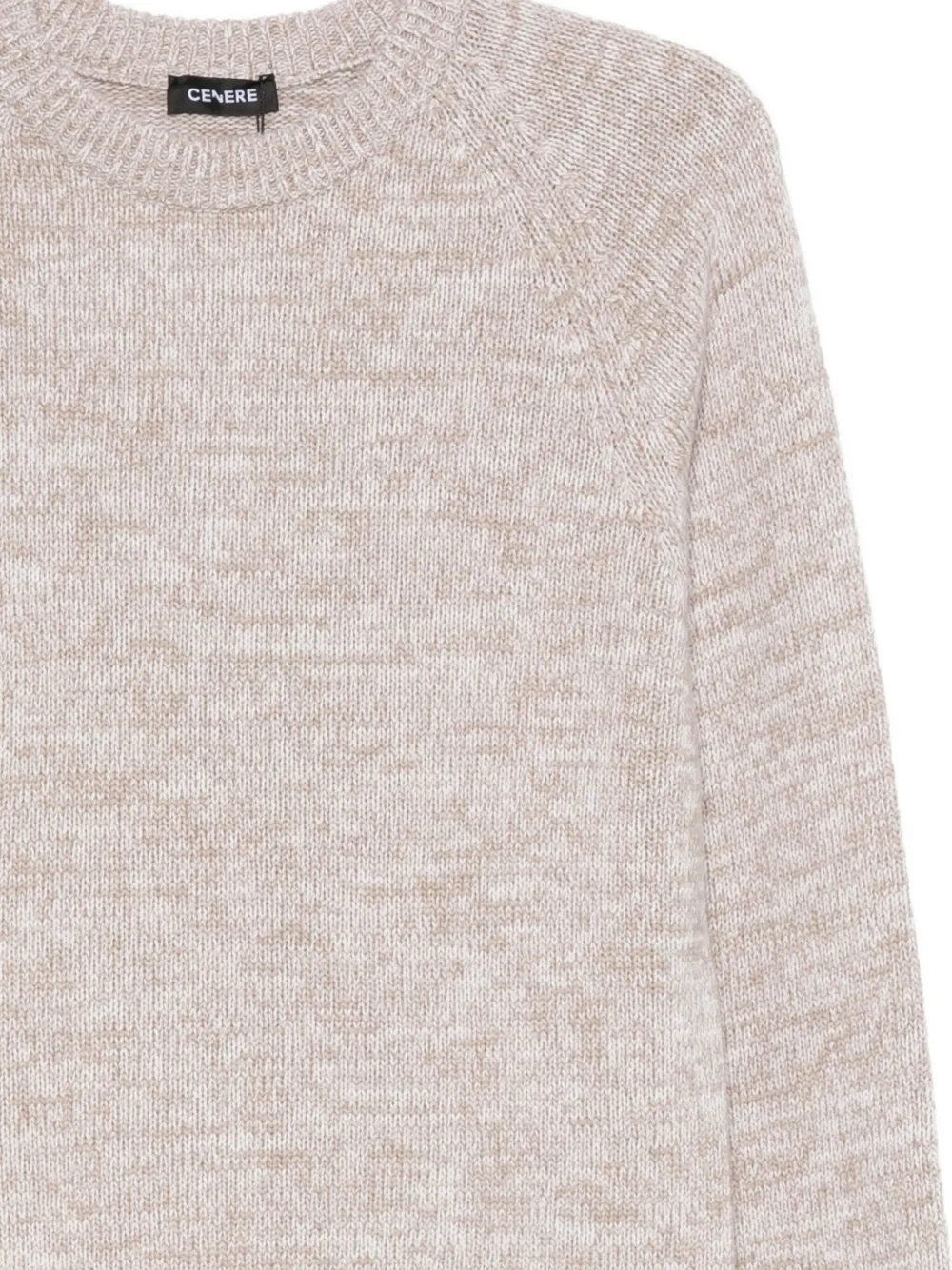 Cenere Raglan-sleeve Wool Sweater In Neutral