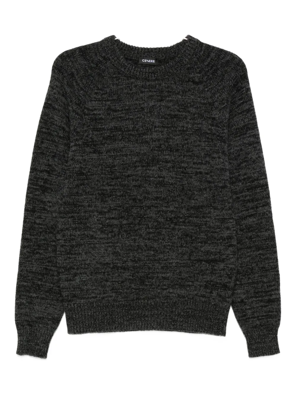 Cenere Raglan-sleeve Wool Sweater In Black