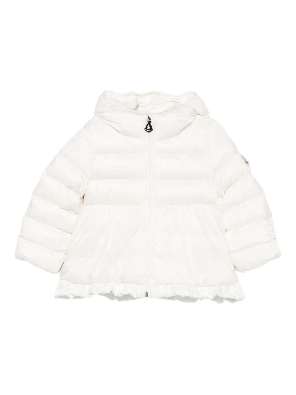 Moncler Enfant hooded padded coat | White | Image 1