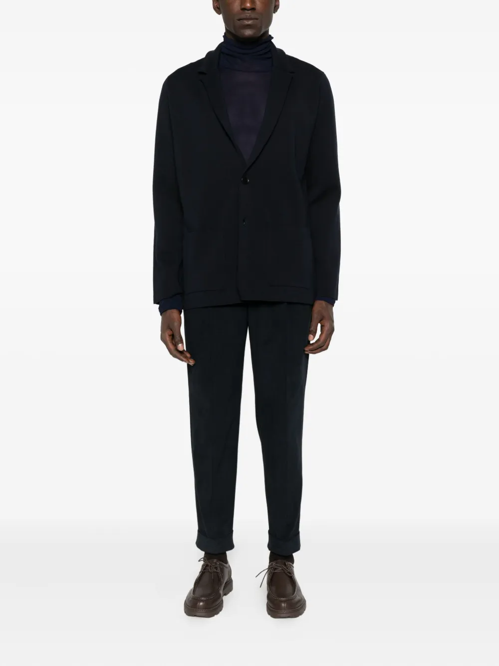 PT Torino cuffed-hem trousers - Blauw