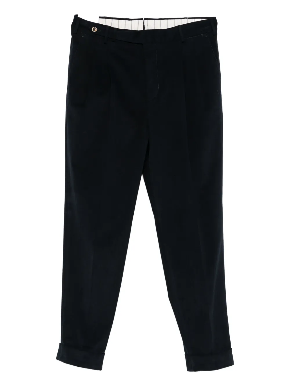 PT Torino cuffed-hem trousers Blauw
