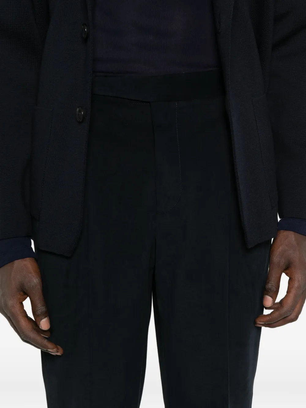 PT Torino cuffed-hem trousers Blauw