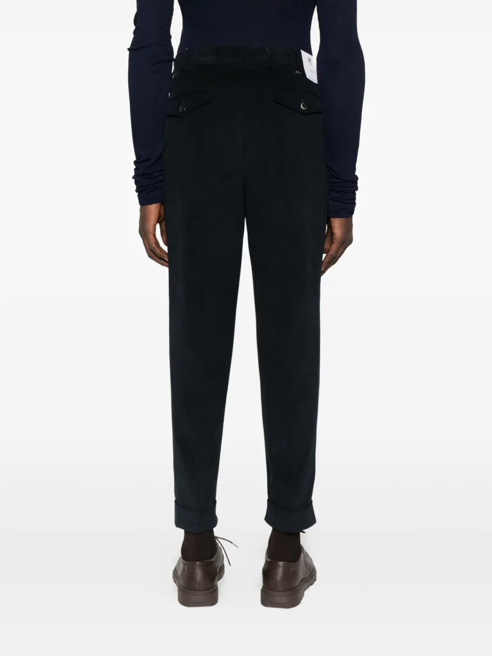 PT Torino cuffed-hem trousers Blauw