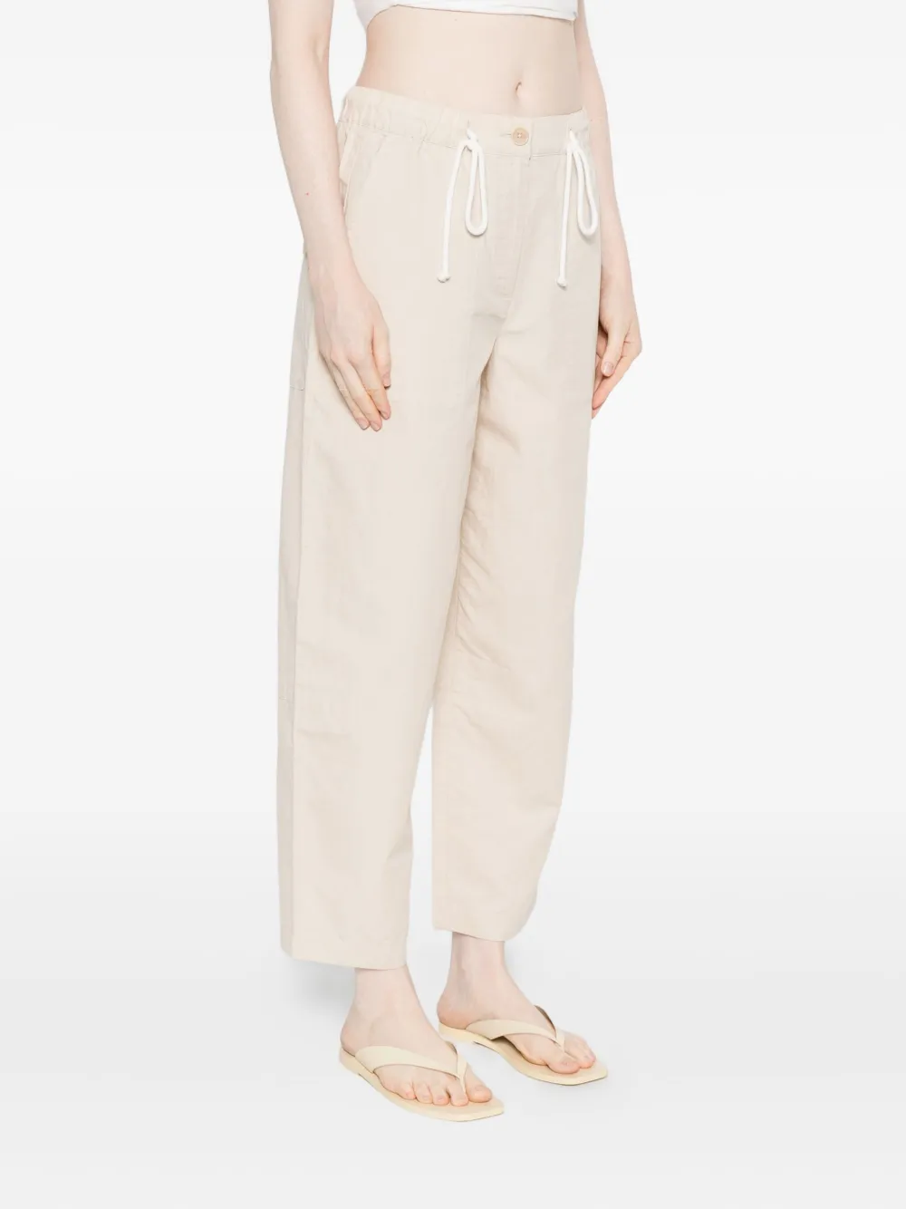 Marc O'Polo Broek met trekkoord Beige