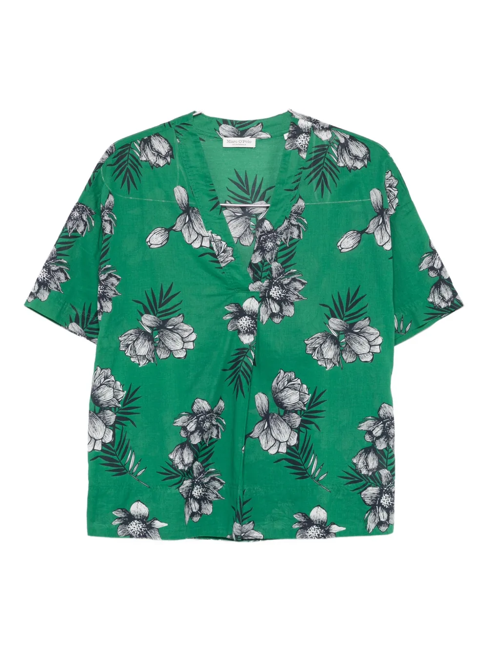 Marc O'Polo Blouse met V-hals Groen