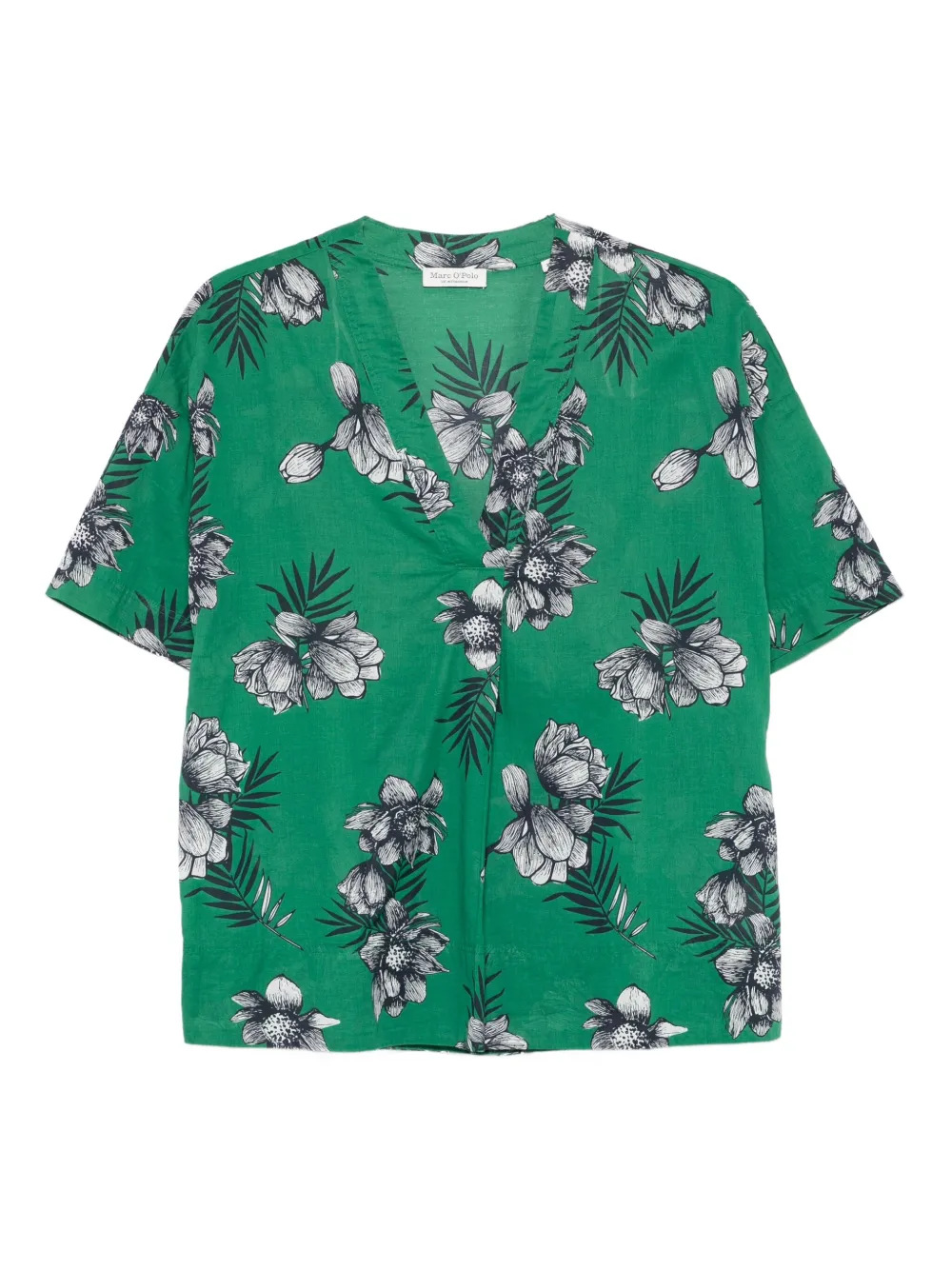 Marc O'Polo フローラル ブラウス - グリーン Marc O'Polo フローラル ブラウス - グリーン