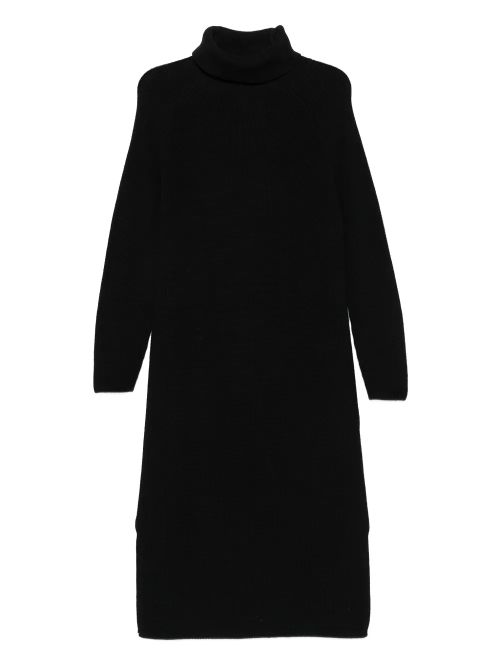 Marc O'Polo turtleneck ribbed-knit  midi dress | Black | Image 1