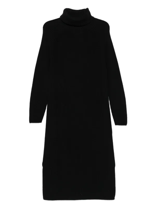 Marc O'polo Knitted dress female Black plain colored size 34
