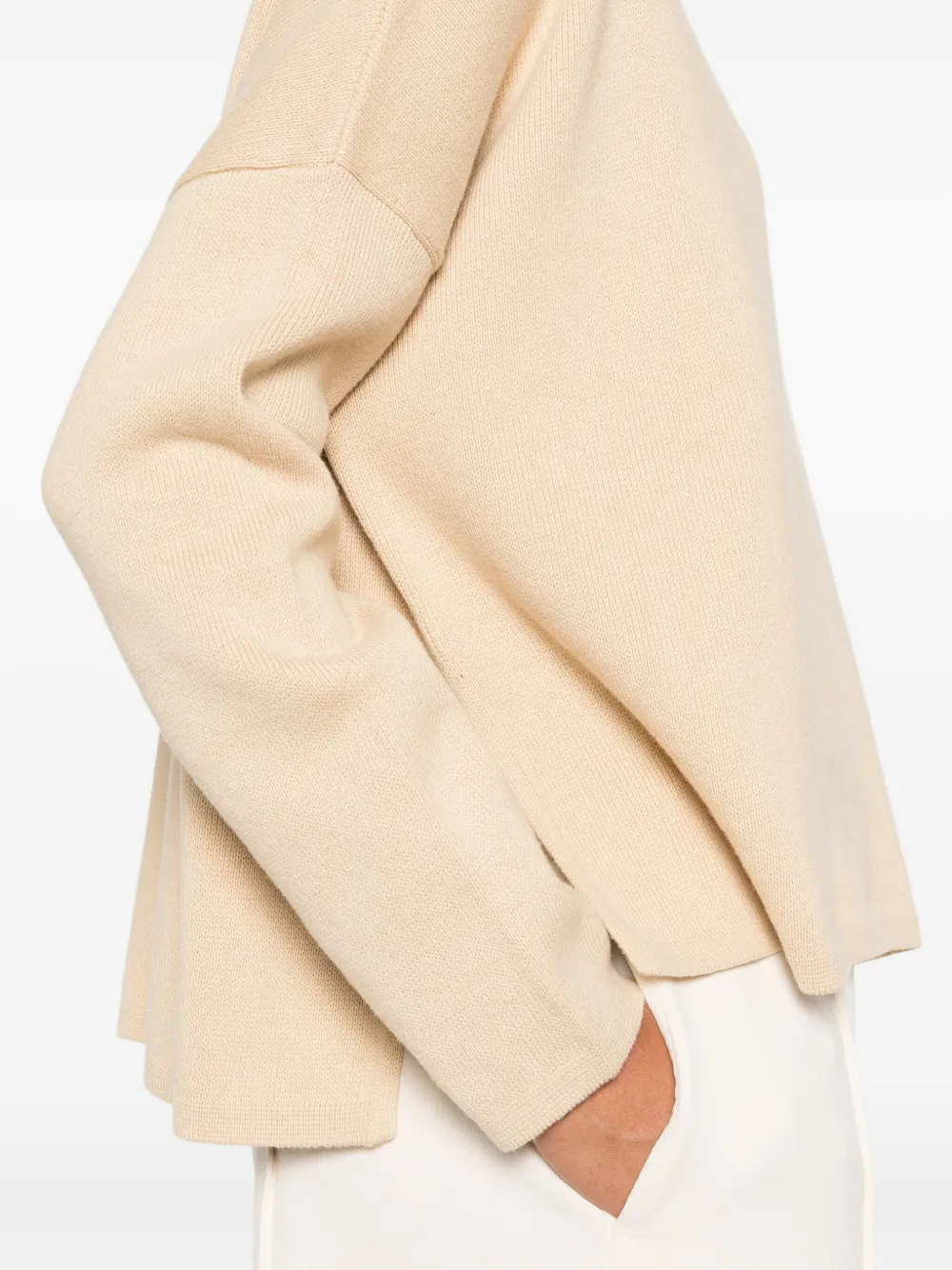 Marc O'Polo Trui met ronde hals Beige
