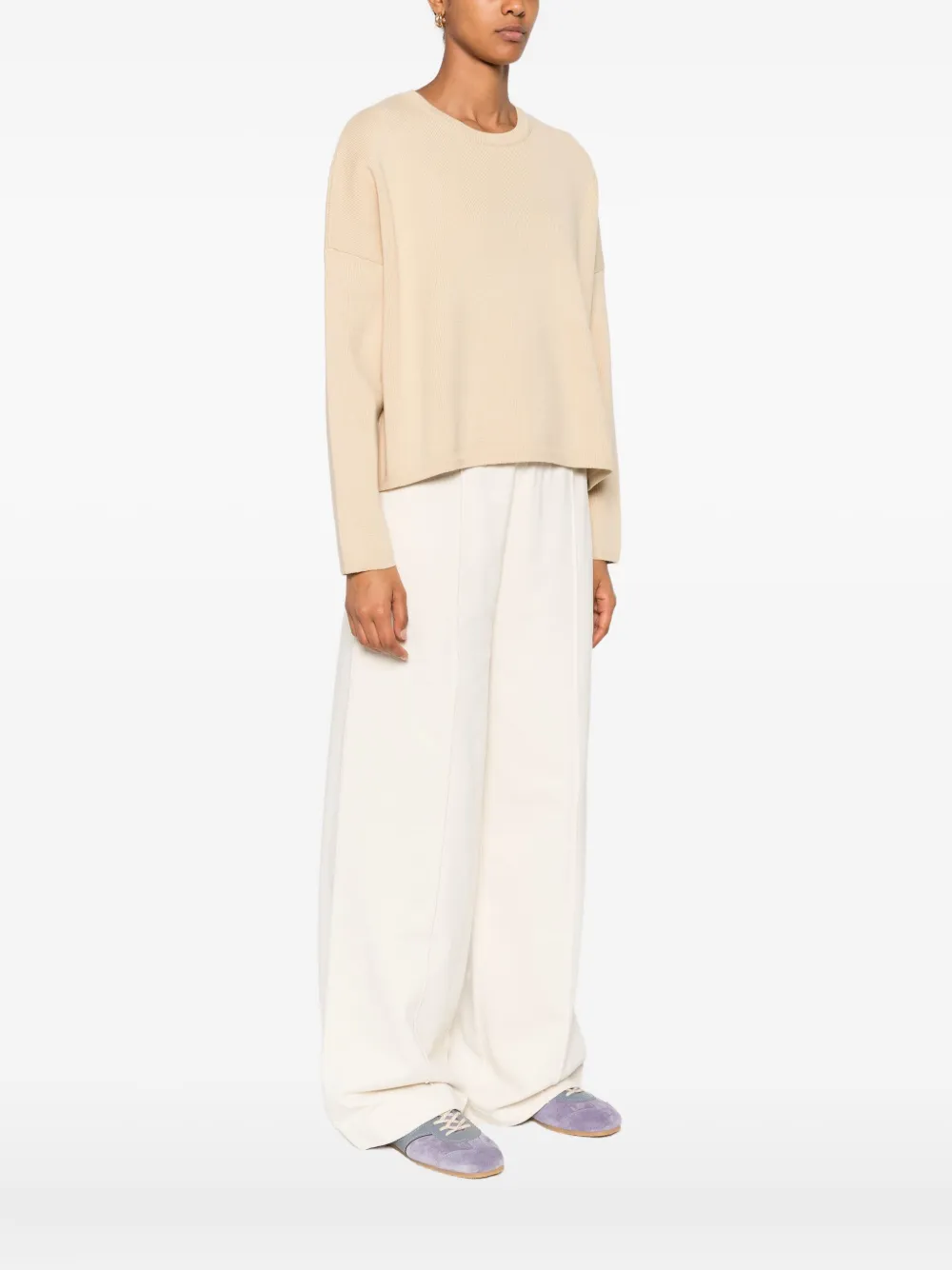 Marc O'Polo Trui met ronde hals Beige
