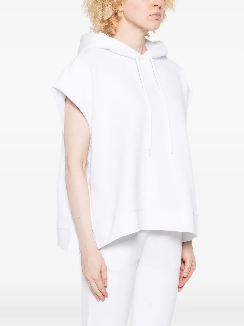 Marc O'Polo Hoodie met zijsplit Wit