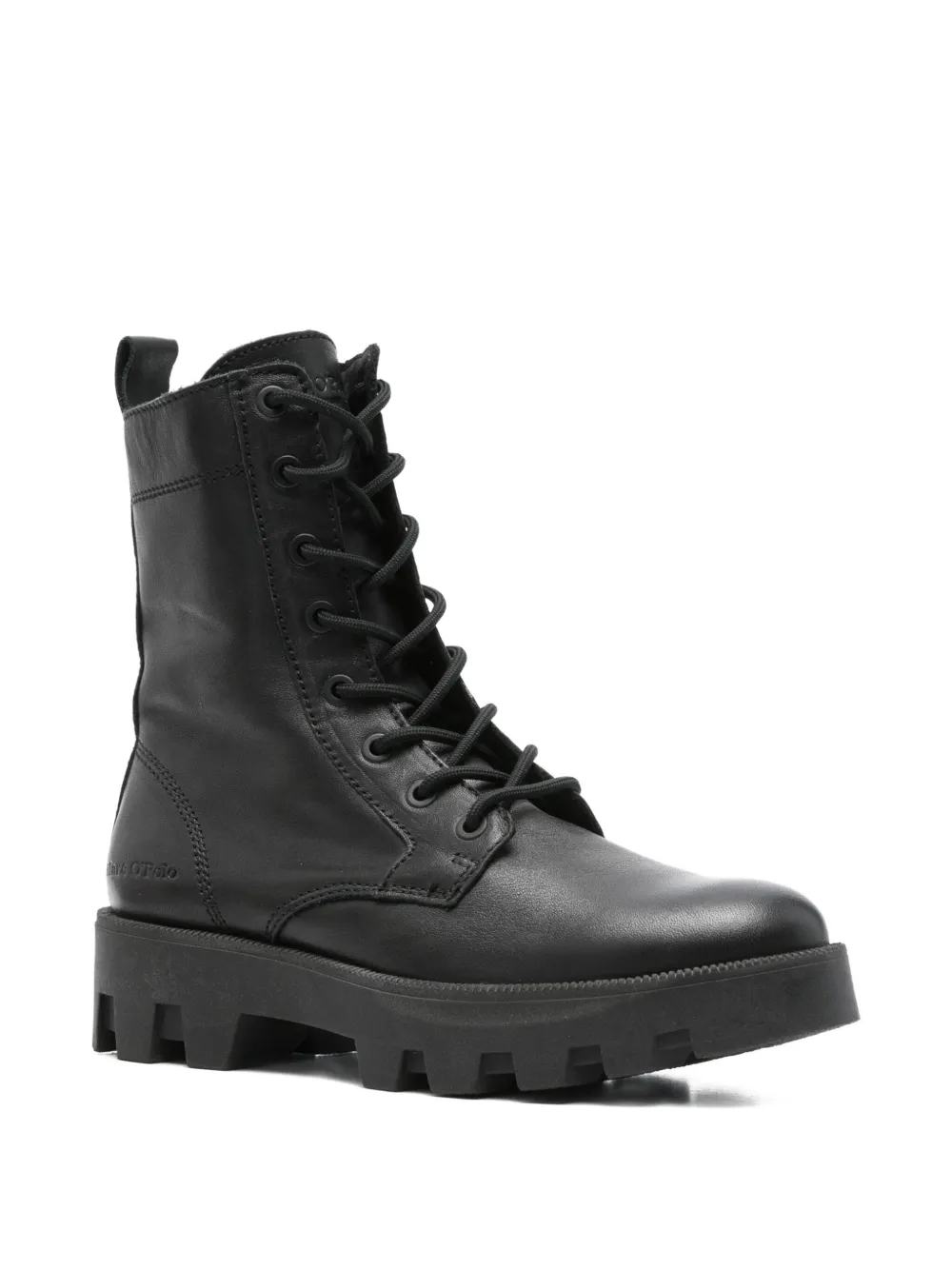 Marc O'Polo lace-up chunky sole boots Black