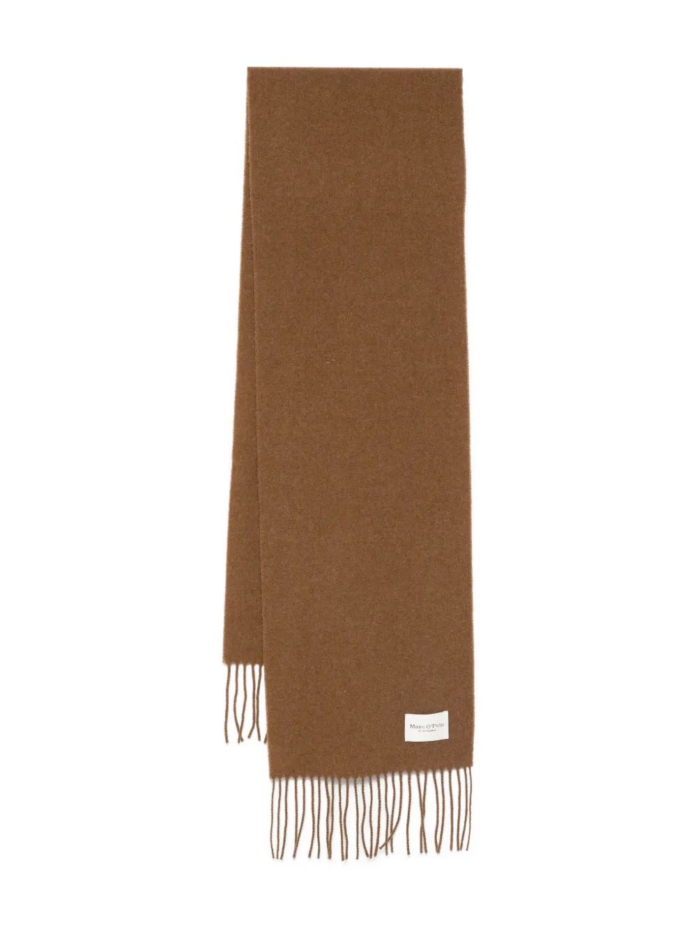 Marc O'Polo fringed wool scarf - ブラウン Marc O'Polo fringed wool scarf - ブラウン