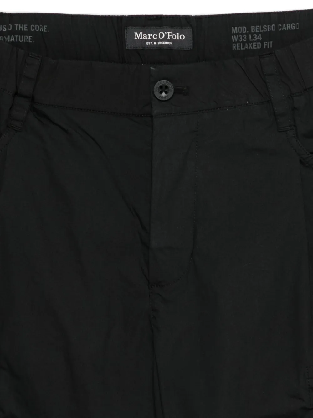Marc O'polo Cargo-pocket Pants In Black