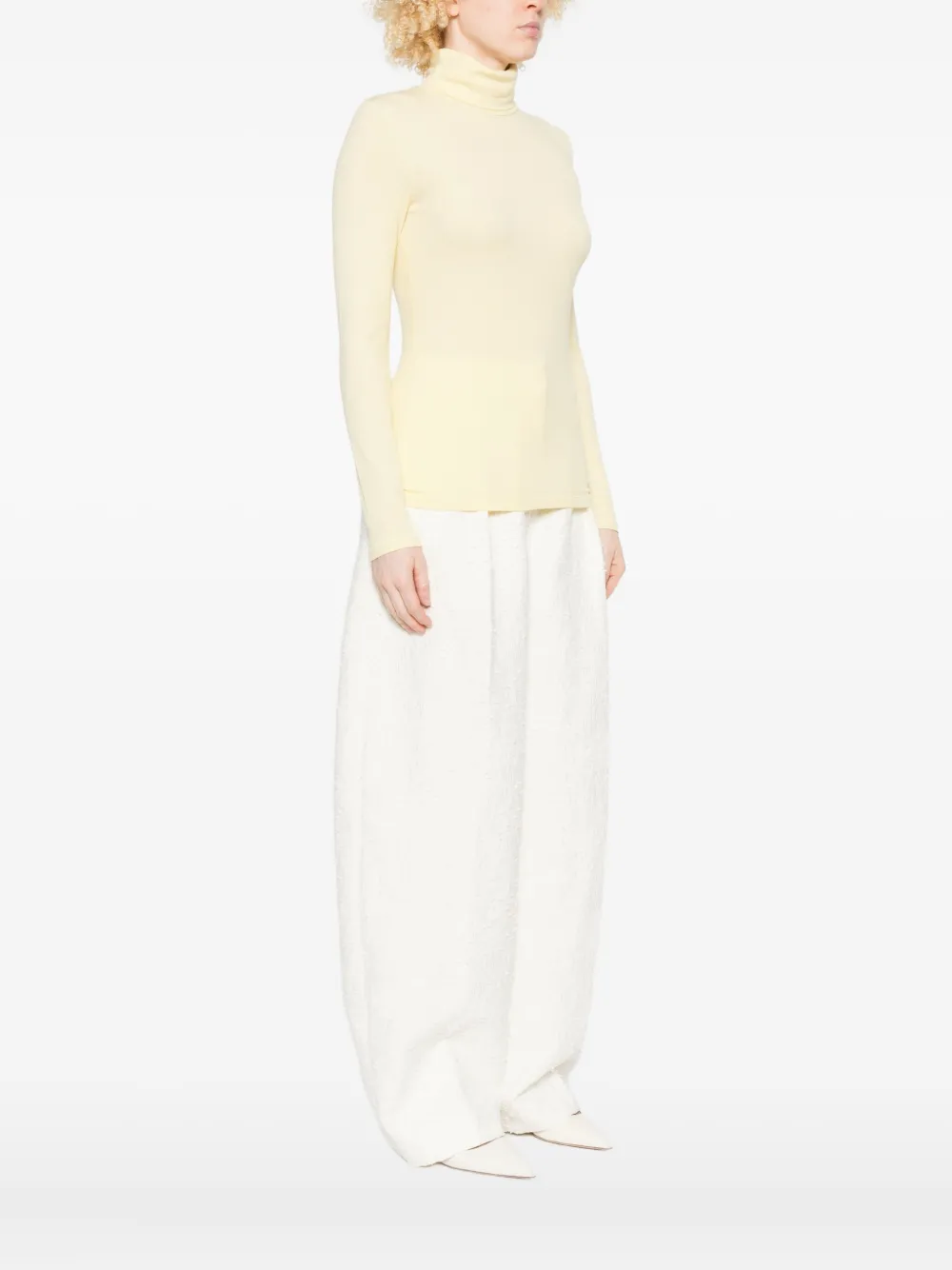 Marc O'polo Turtleneck Long-sleeve T-shirt In Neutral