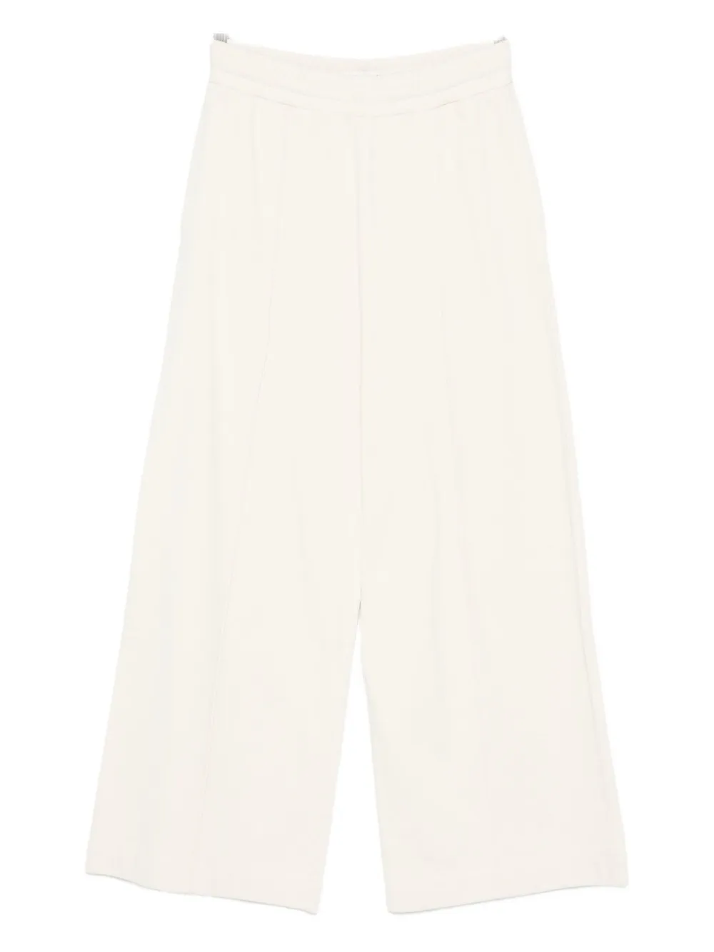 Marc O'polo Cotton Elastic-waist Trousers In Metallic
