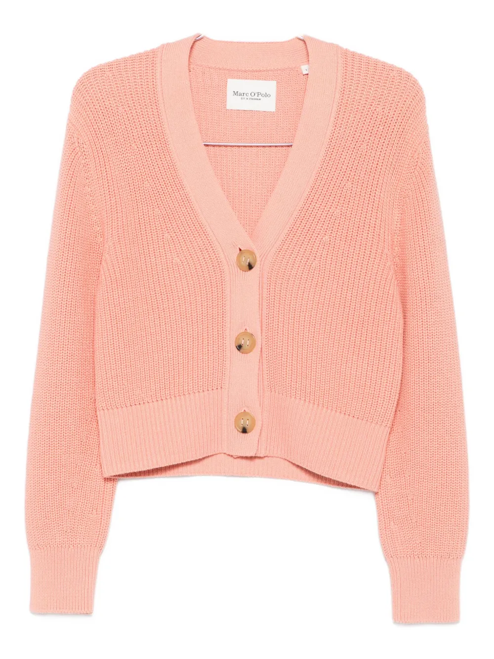 Marc O'polo V-neck Cardigan In Pink