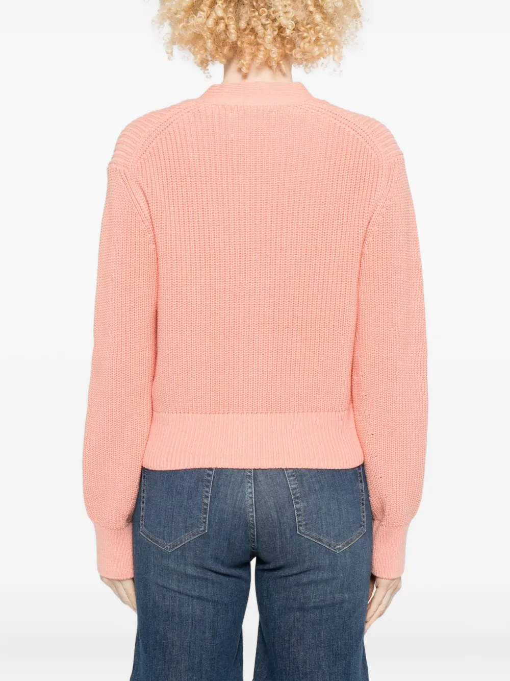 Marc O'polo V-neck Cardigan In Pink