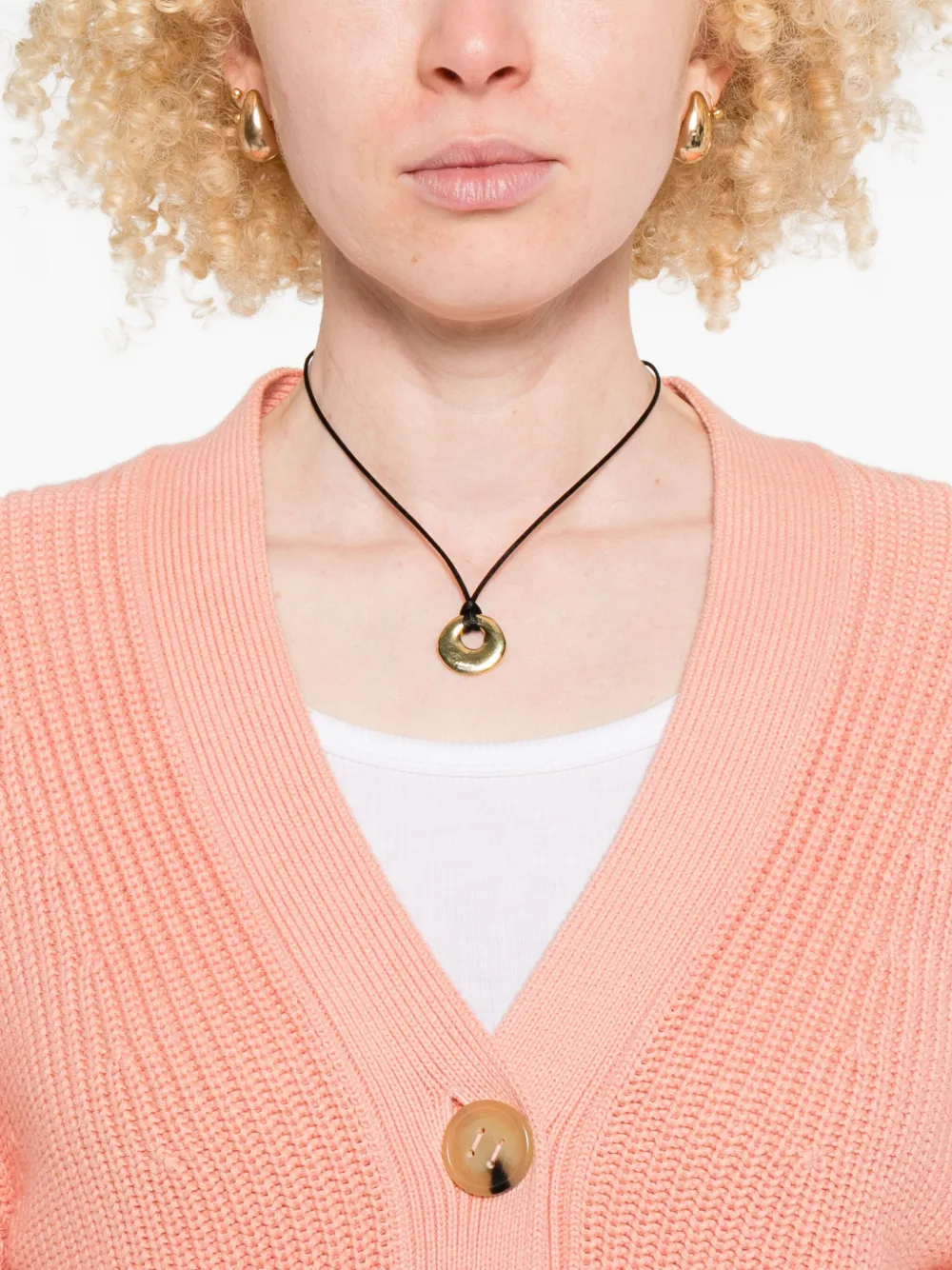 Marc O'polo V-neck Cardigan In Pink