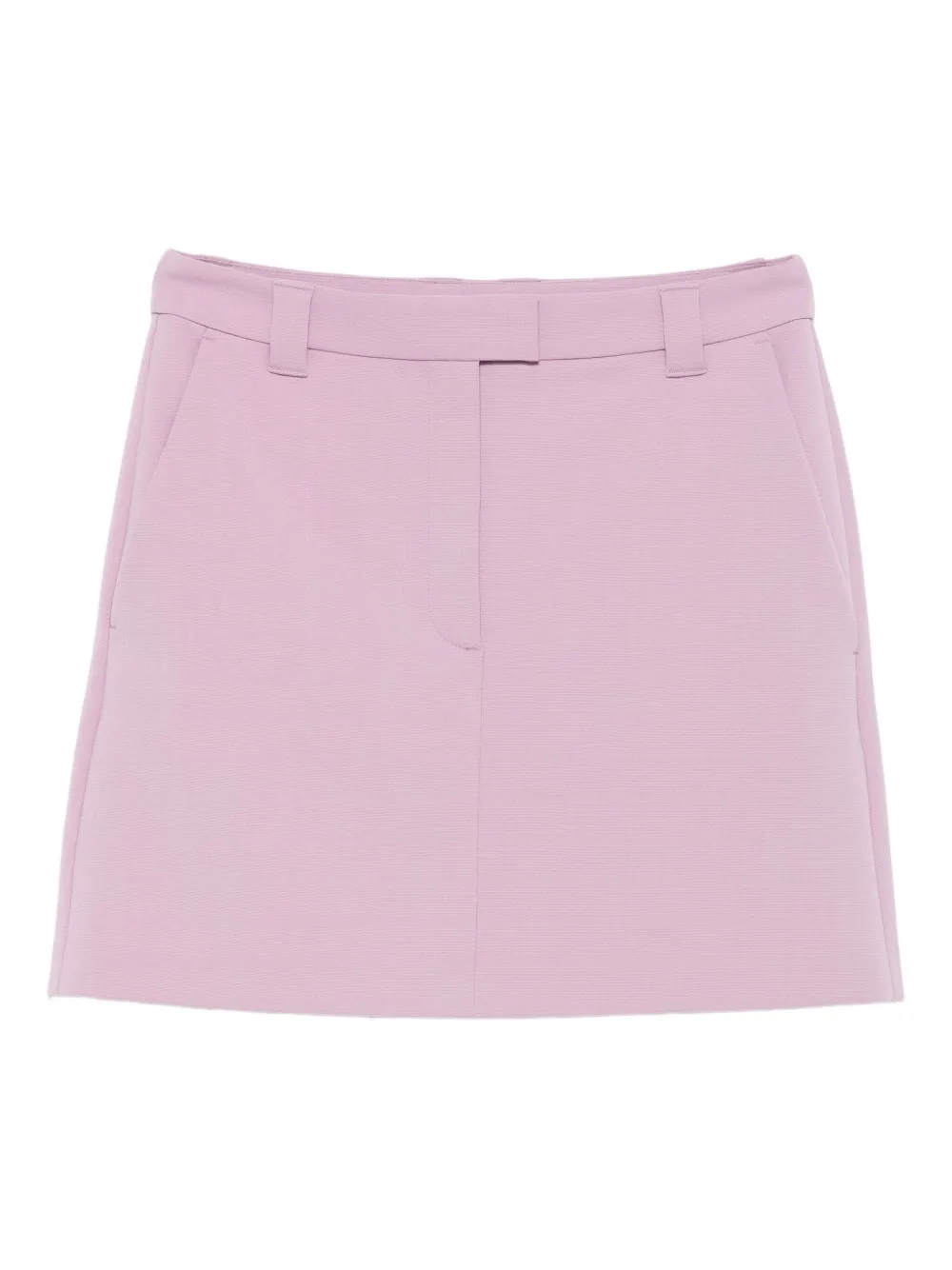 Marc O'polo Flat-front A-line Mini Skirt In Pink