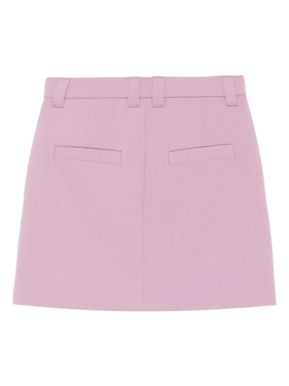 Marc O'Polo Mini-rok met A-lijn en platte voorkant - Paars