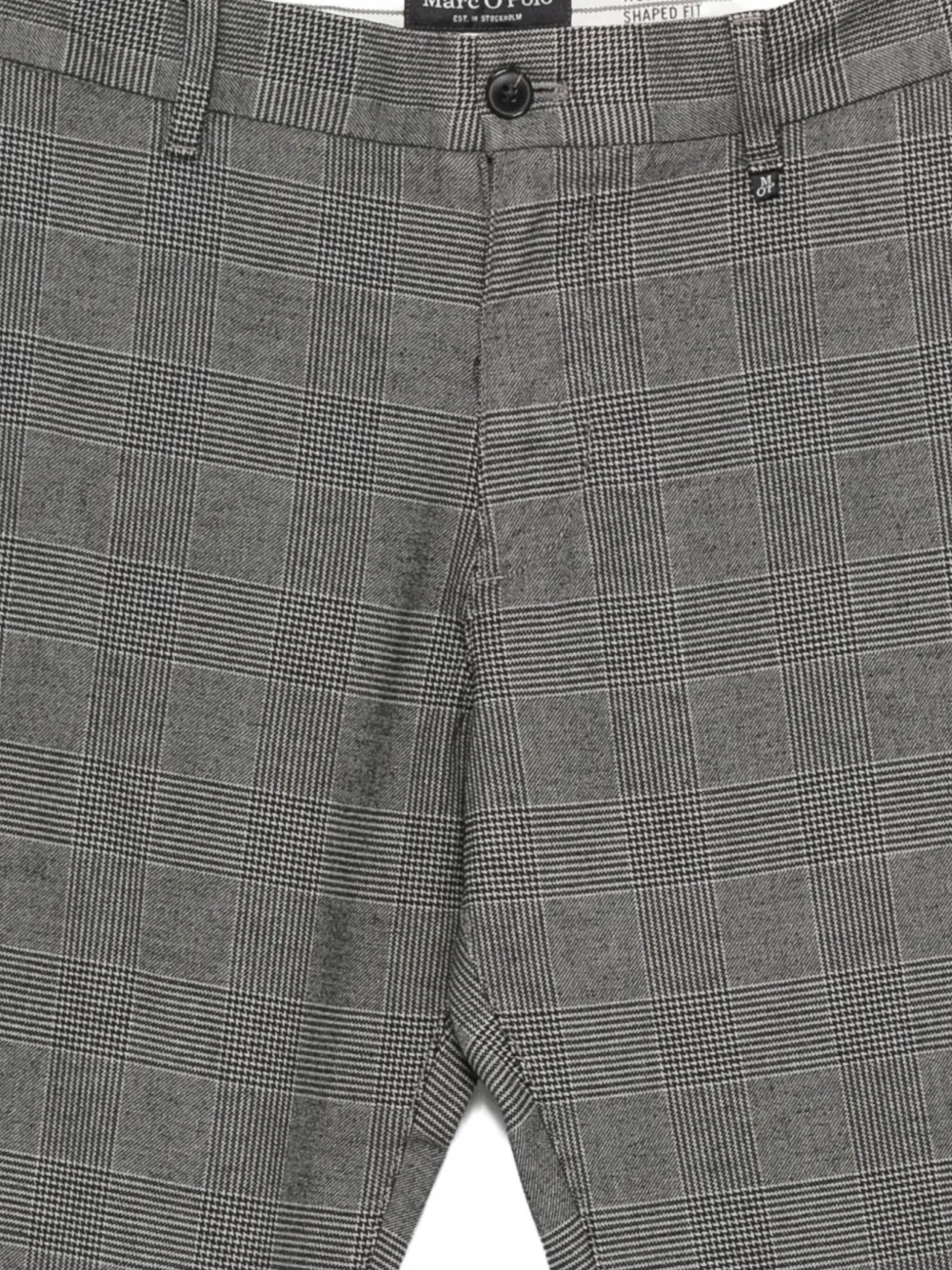 Marc O'polo Check-print Trousers In Gray