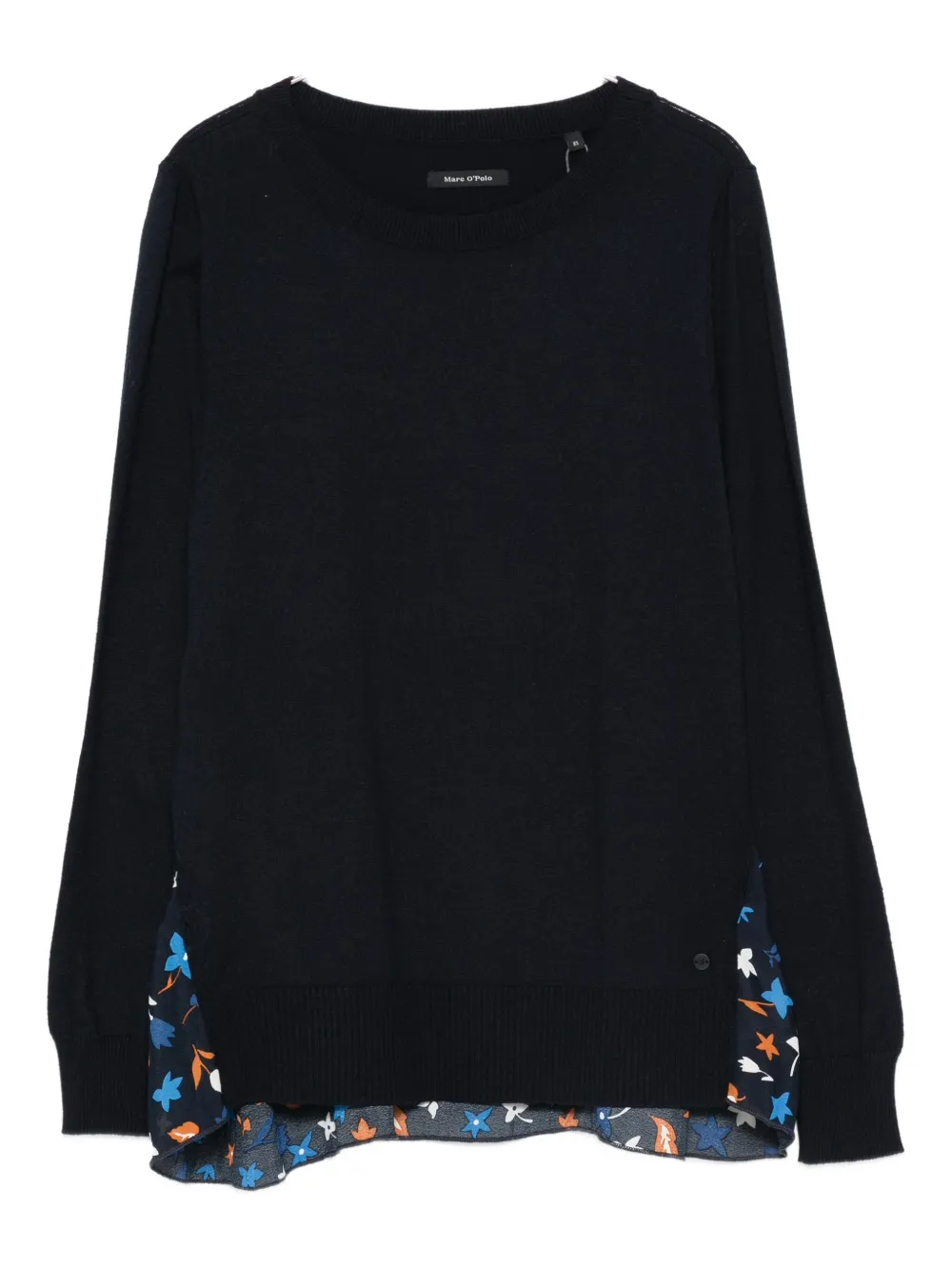 Marc O'polo Floral-print Sweater In Black