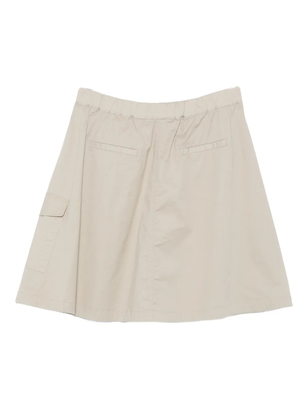 Marc O'polo Elastic-waist Side-pocket Mini Skirt In Neutral