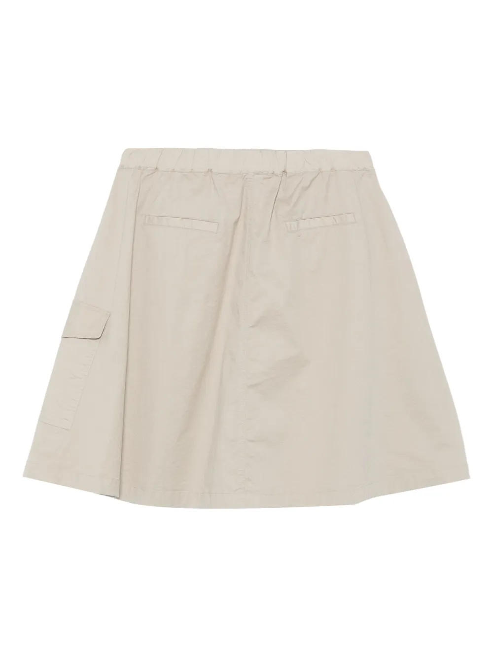Marc O'Polo Mini-rok met elastische taille en zijzak - Beige