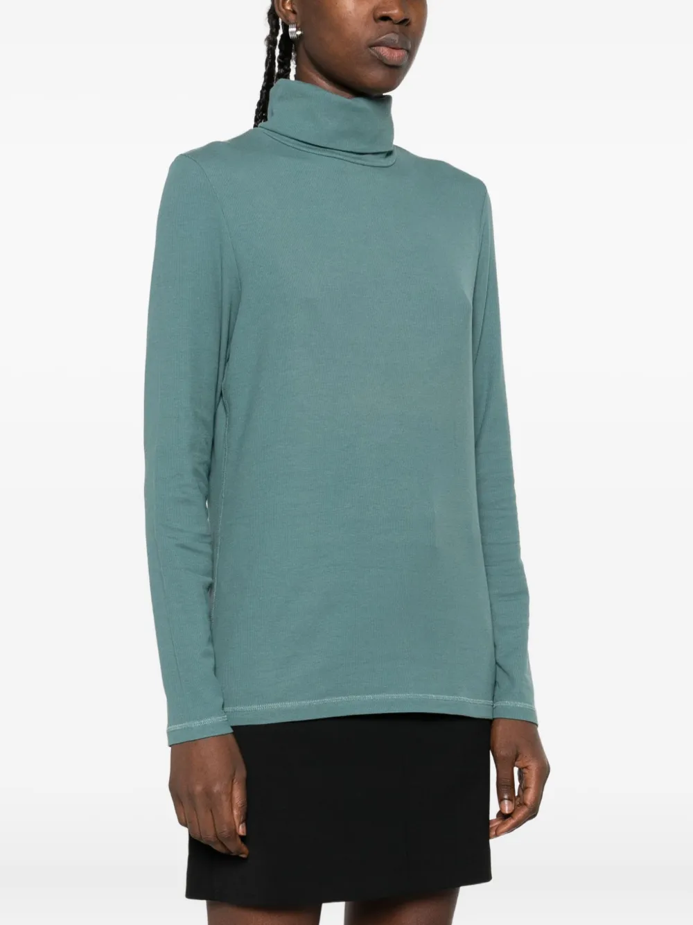 Marc O'Polo Top met col en lange mouwen Groen
