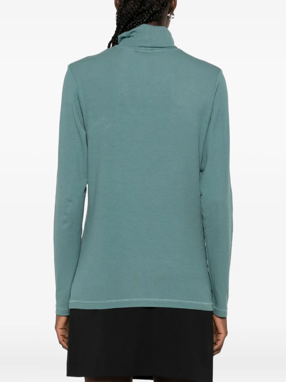 Marc O'Polo Top met col en lange mouwen Groen